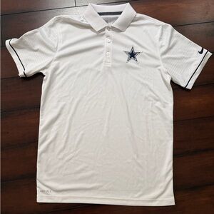 Nike NFL Dallas Cowboys On Field Sideline Coach Polo Shirt DRI FIT - Size M